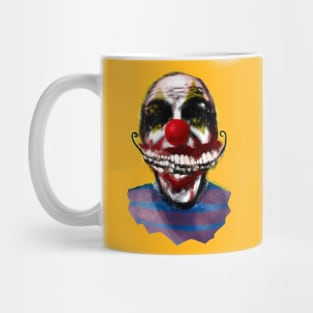 Spiral Smiling Scary Clown Happy Face Halloween Teeth Mug